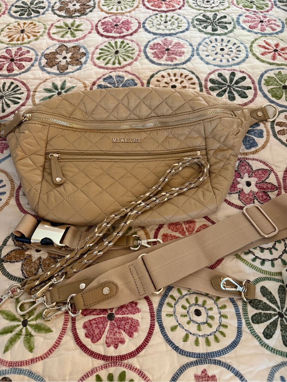 MZ Wallace large camel Crosby sling